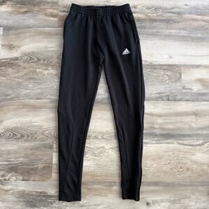 Adidas Sereno 11 Basic Athletic Pants Mens Size XS Black Climalite Ankle Zippers